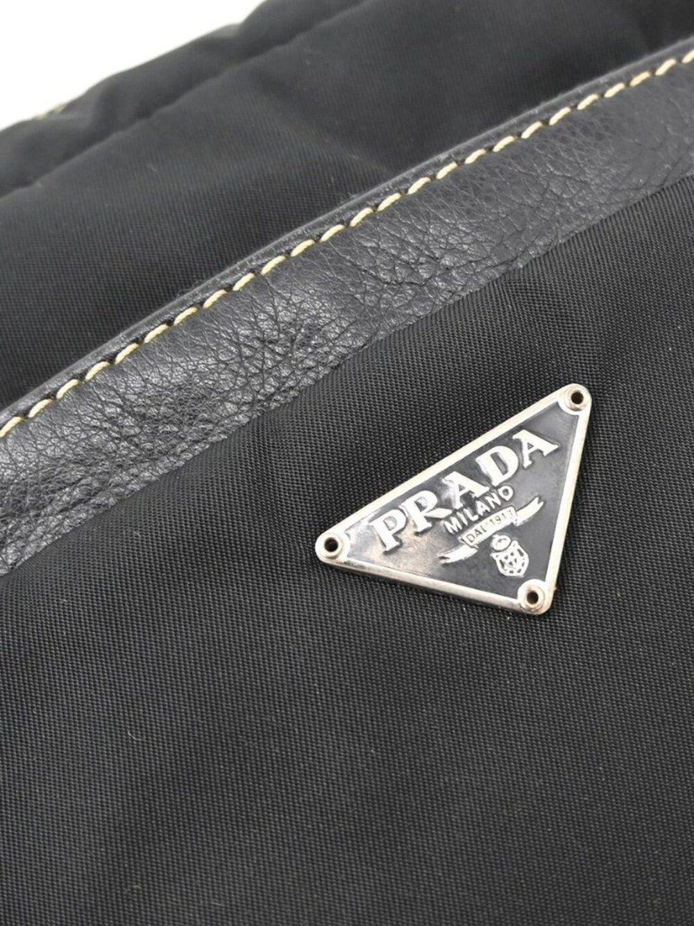 Prada Black Nylon Shoulder Bag 22 NQ07580 - Picture 4 of 9